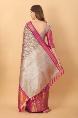 Sabella murthy brown soft Kanjivaram Silk Surat Sarees Wholesale App