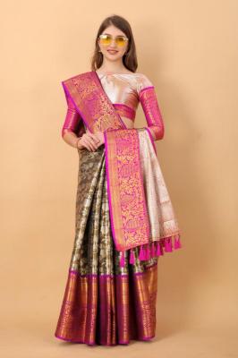 Sabella murthy brown soft Kanjivaram Silk Surat Sarees Wholesale App