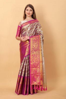 Sabella murthy brown soft Kanjivaram Silk Surat Sarees Wholesale App