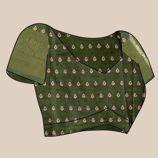 Sabella murthy NX-zigzag Green Soft kanjivaram Silk Saree Wholesale Shops Online