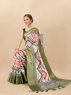 Sabella murthy NX-zigzag Green Soft kanjivaram Silk Saree Wholesale Shops Online