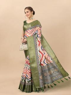 Sabella murthy NX-zigzag Green Soft kanjivaram Silk Saree Wholesale Shops Online