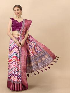 Sabella murthy NX-zigzag Pink Soft kanjivaram Silk Saree Wholesalers in Surat Gujarat