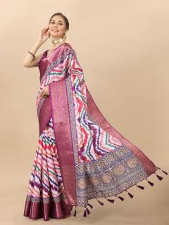 Sabella murthy NX-zigzag Pink Soft kanjivaram Silk Saree Wholesalers in Surat Gujarat