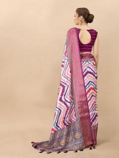 Sabella murthy NX-zigzag Pink Soft kanjivaram Silk Saree Wholesalers in Surat Gujarat