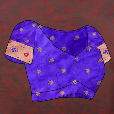 Sabella Nx -279 Copper Blue Soft Pethani Silk Best Sarees in India