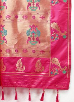 Sabella Nx -279 Copper Pink Soft Pethani Silk Saree manufacturers in india