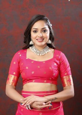 Sabella Nx -279 Copper Pink Soft Pethani Silk Saree manufacturers in india