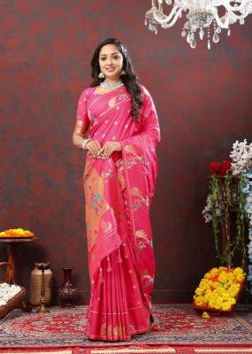 Sabella Nx -279 Copper Pink Soft Pethani Silk Saree manufacturers in india