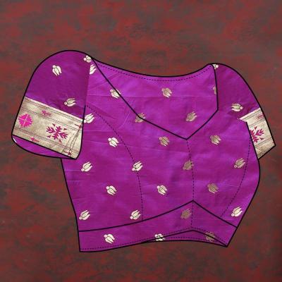 Sabella Nx -279 Gold Purple Soft Pethani Silk Sarees of different states of india