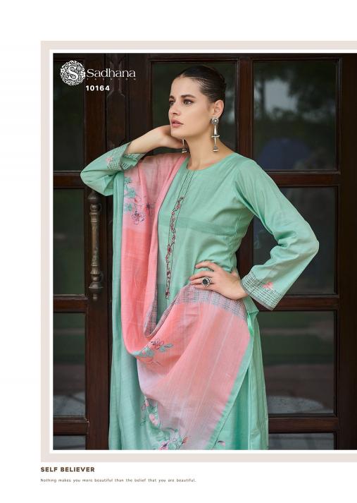 SADHANA FASHION Meher Musline Silk Digital print Salwar Kameez Wholesale Catalog