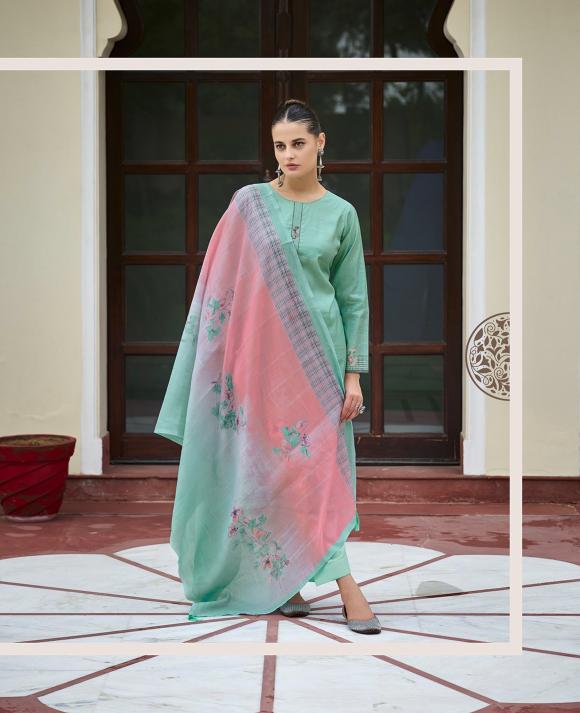 SADHANA FASHION Meher Musline Silk Digital print Salwar Kameez Wholesale Catalog
