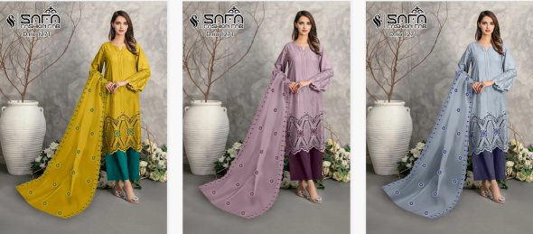 Safa Fashion Fab 1271 Colours Ready Made Pakistani Suit Wholesale Catalog