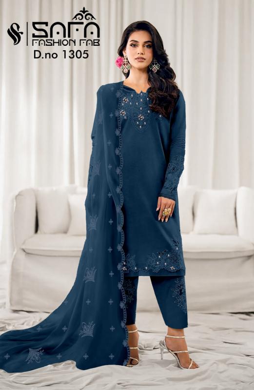 Safa Fashion Fab 1305 Ready Made Pakistani Suit Wholesale Catalog
