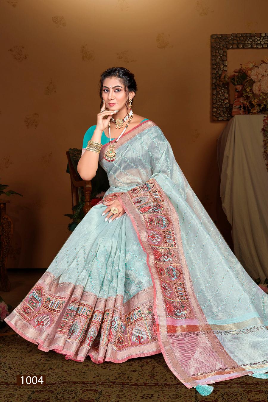 Saroj  Amaira silk vol.1 organza silk saree in surat with price wholesale