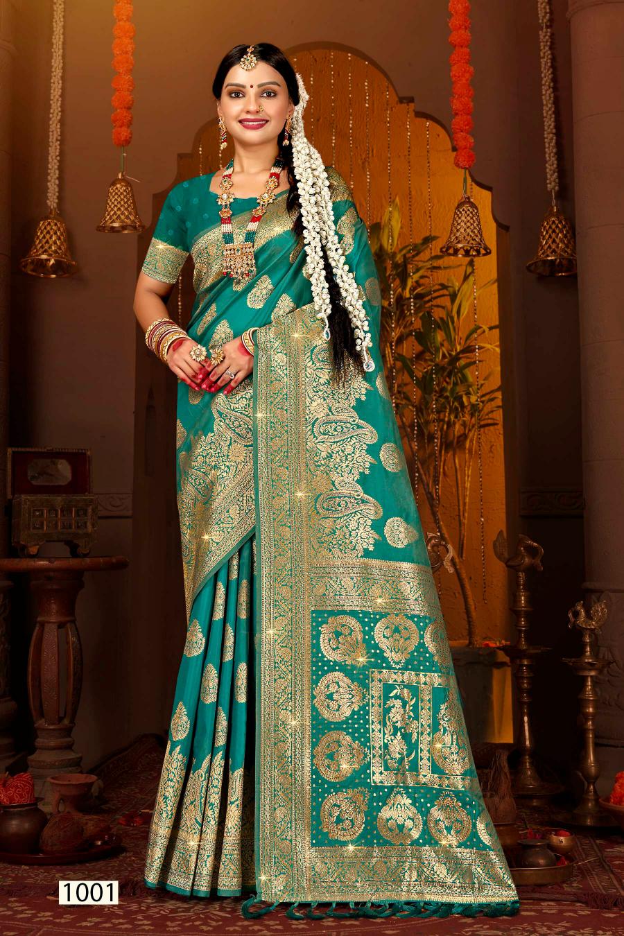 Saroj Dulhan silk swarovski vol.1 Soft silk saree in surat with price wholesale