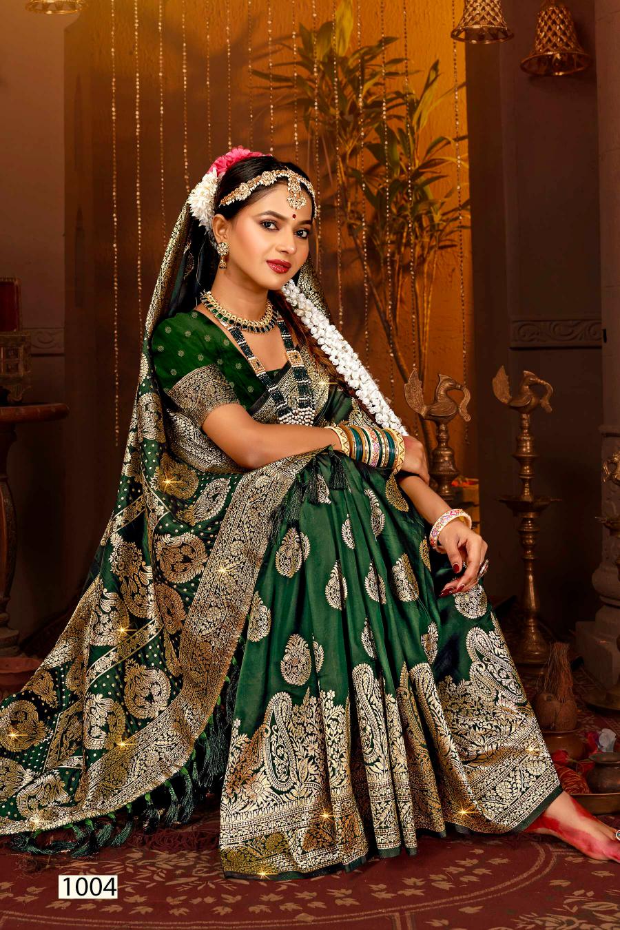 Saroj Dulhan silk swarovski vol.1 Soft silk saree in surat with price wholesale