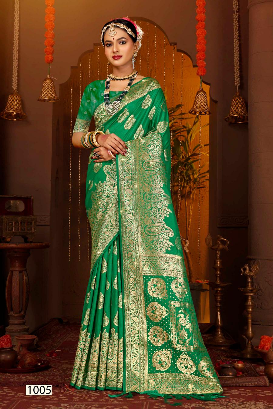 Saroj Dulhan silk swarovski vol.1 Soft silk saree in surat with price wholesale