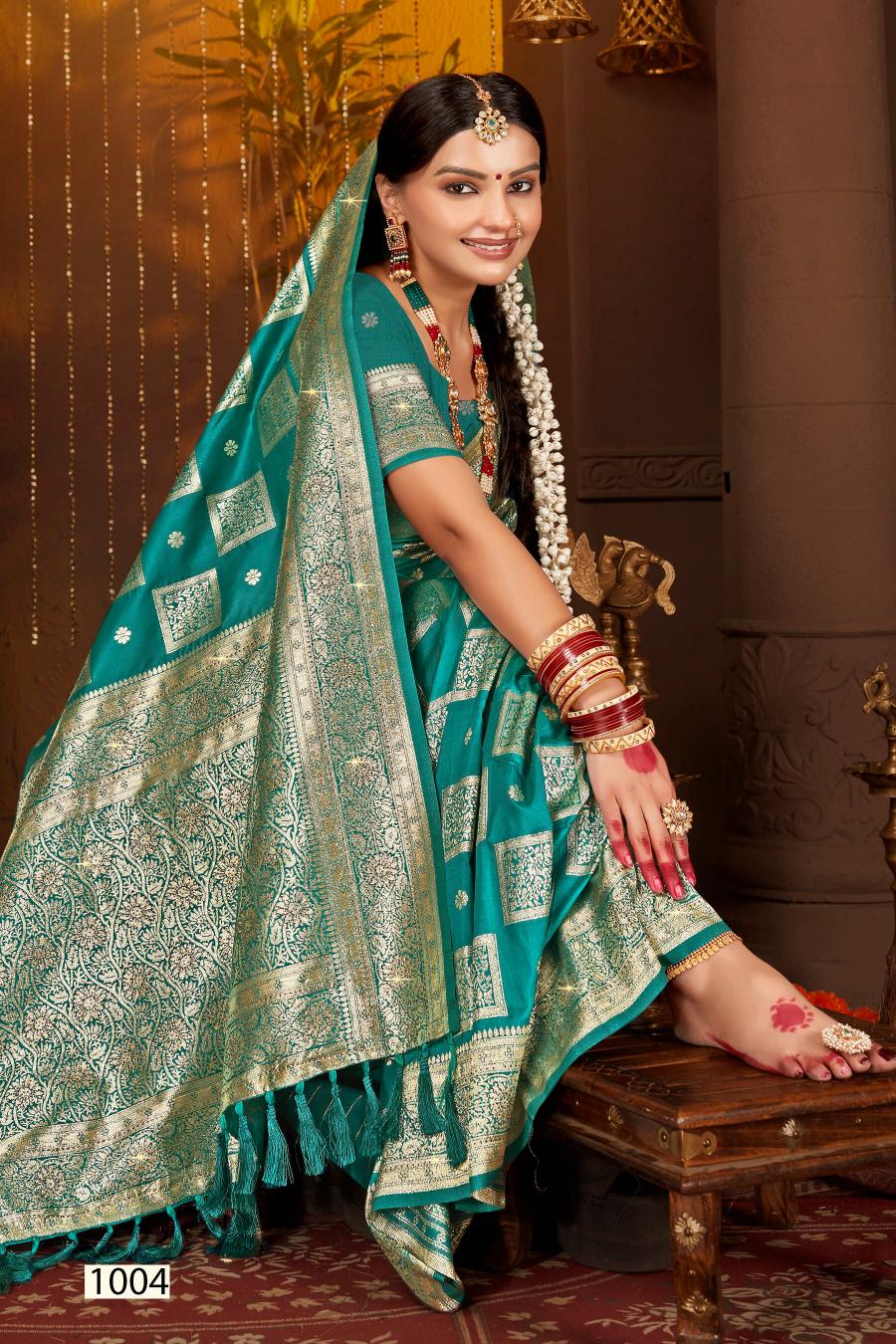 Saroj Dulhan silk swarovski vol.2 Soft silk saree in surat with price wholesale