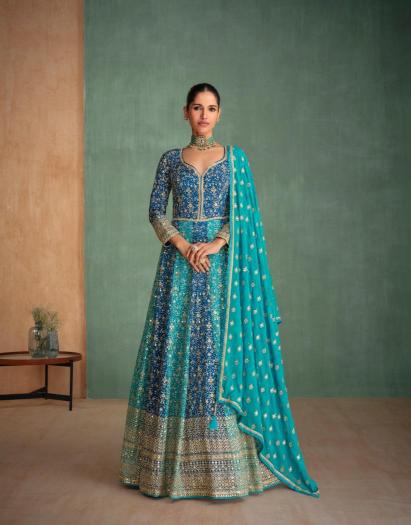 Sayuri Rang Georgette Designer Gown Brands for Kurti in India