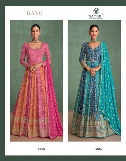 Sayuri Rang Georgette Designer Gown Brands for Kurti in India