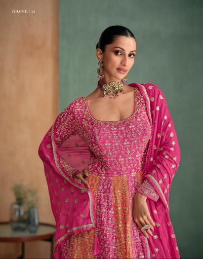 Sayuri Rang Georgette Designer Gown Brands for Kurti in India