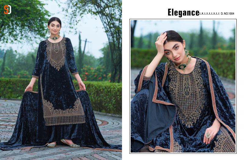 Shraddha Noor Velvet Designer Salwar Kameez Wholesale Catalog