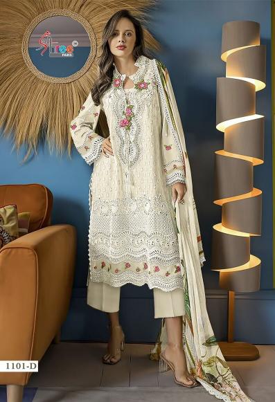 Shree Rang Rasiya Color Edition 2024 Vol 3 Chiffon Dupatta Pakistani Suits Wholesale Catalog