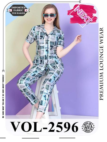 SUMMER SPECIAL COLLOR VOL.KN-2596 Night Suits Wholesale catalog