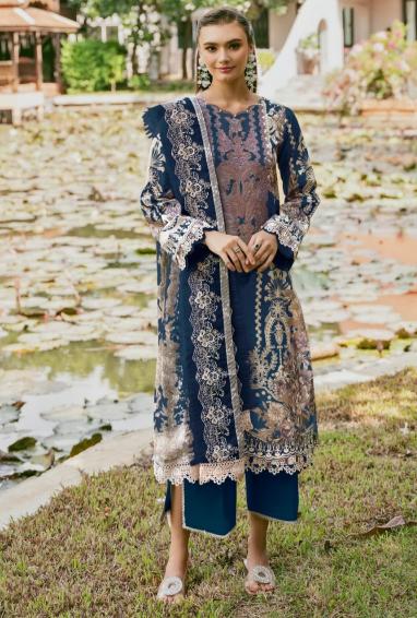 Taj 549 And 552 Chiffon Dupatta Pakistani Suits Wholesale Catalog
