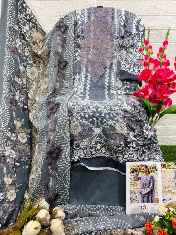 Taj 549 And 552 Chiffon Dupatta Pakistani Suits Wholesale Catalog