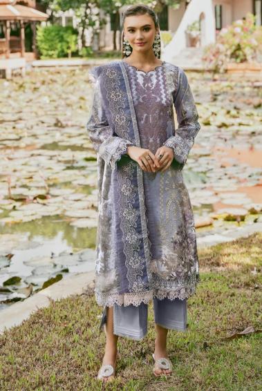 Taj 549 And 552 Cotton Dupatta Pakistani Suits Wholesale Catalog