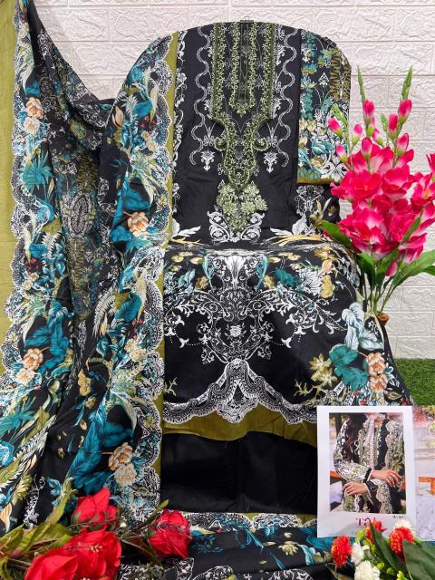 Taj 551 And 554 Chiffon Dupatta Pakistani Suits Wholesale Catalog