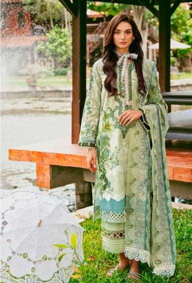 Taj 551 And 554 Cotton Dupatta Pakistani Suits Wholesale Catalog