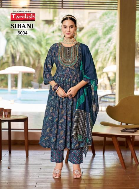 Taniksh Sibani Vol 6 Navy Blue Kurti Online India