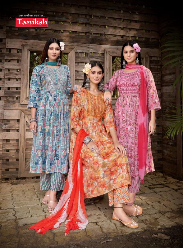TANIKSH SRIJA Vol 10 buy green anarkali kurti online india