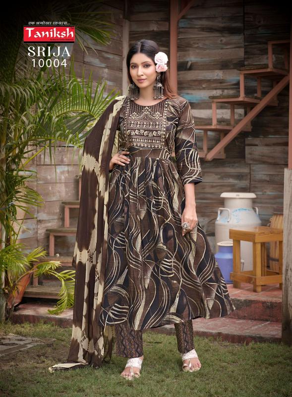 TANIKSH SRIJA Vol 10 buy green anarkali kurti online india