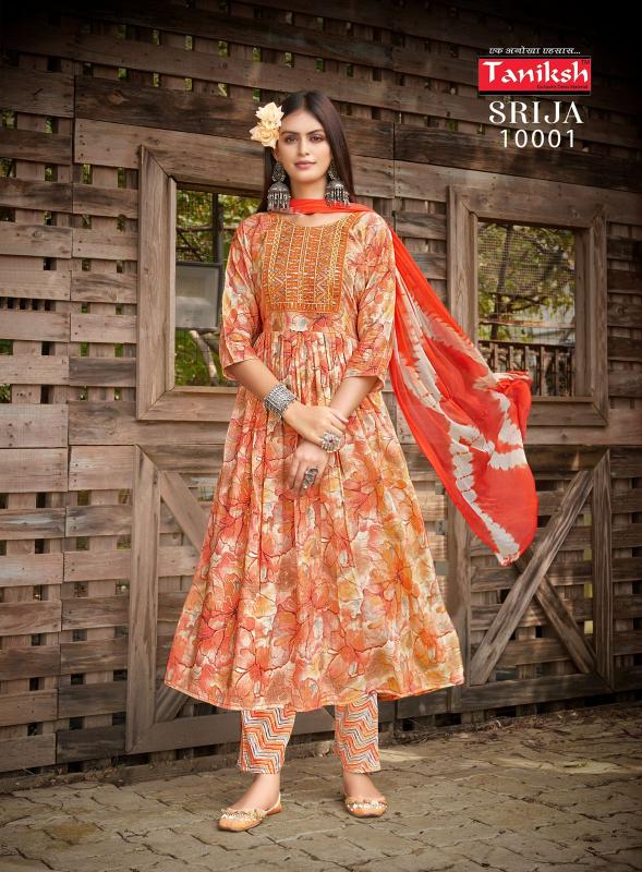 TANIKSH SRIJA Vol 10 buy green anarkali kurti online india