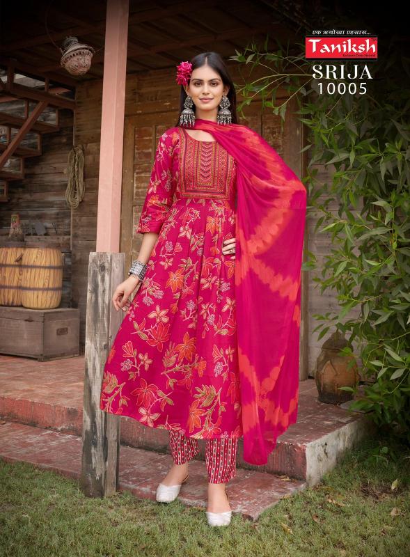 TANIKSH SRIJA Vol 10 buy green anarkali kurti online india