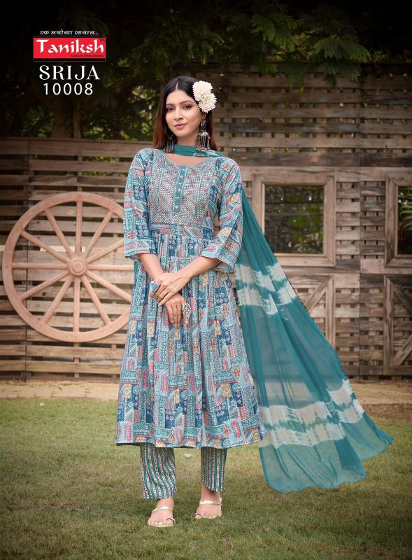TANIKSH SRIJA Vol 10 buy green anarkali kurti online india