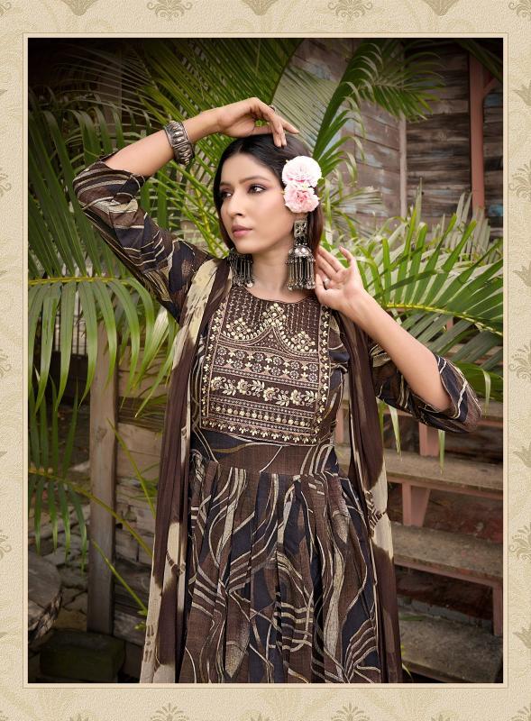 TANIKSH SRIJA Vol 10 buy green anarkali kurti online india