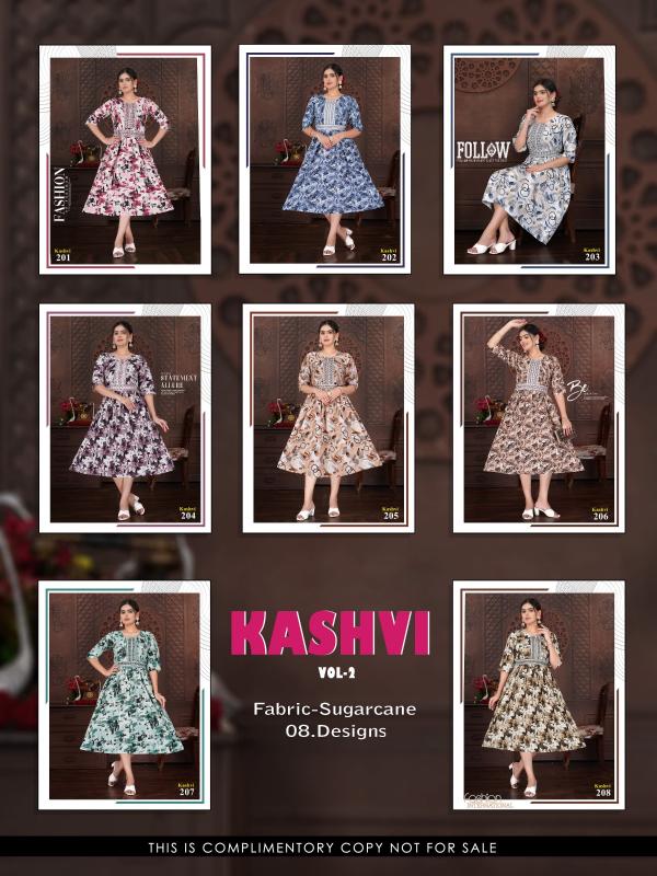 TRENDY KASHVI VOL 2 (BELT) Buy Designer Long Kurtis Online India