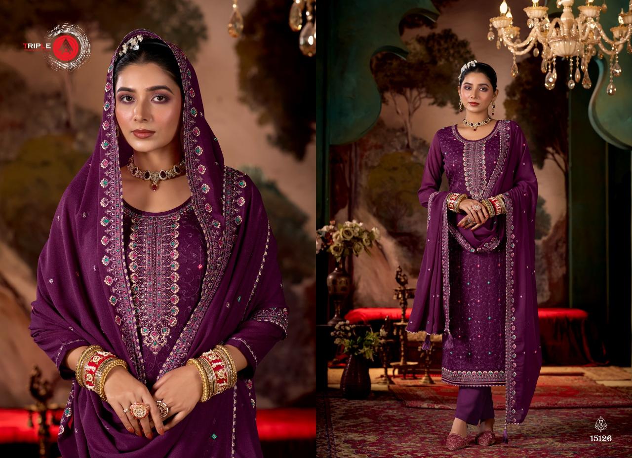 Triple Aaa Rihana Georgette Dress Material Wholesale Catalog