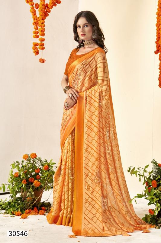 Vallabhi Yashtika Fancy Brasso Saree Wholesale Catalog