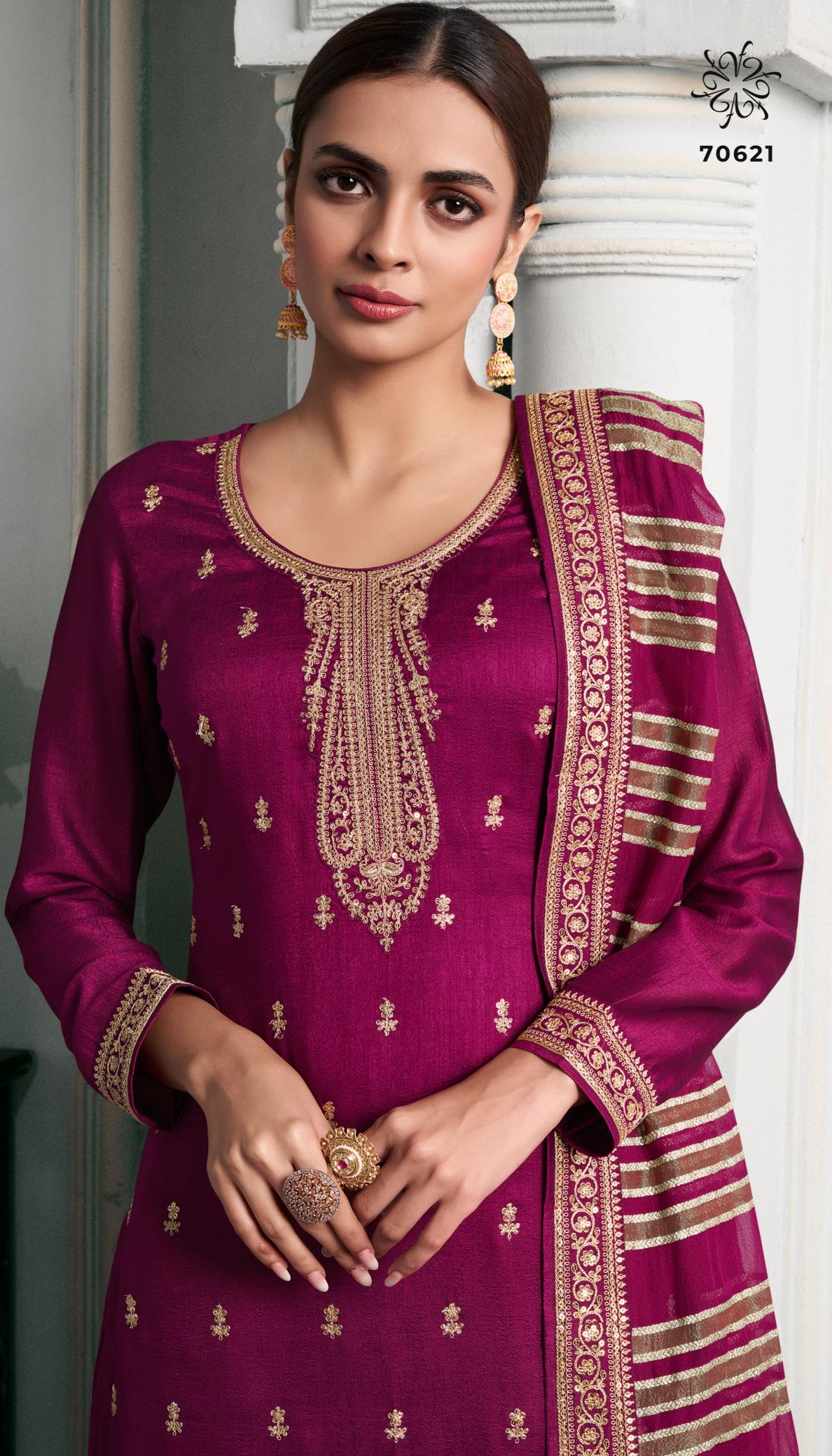 Vinay Kuleesh Reha Designer Dress Material Wholesale Catalog