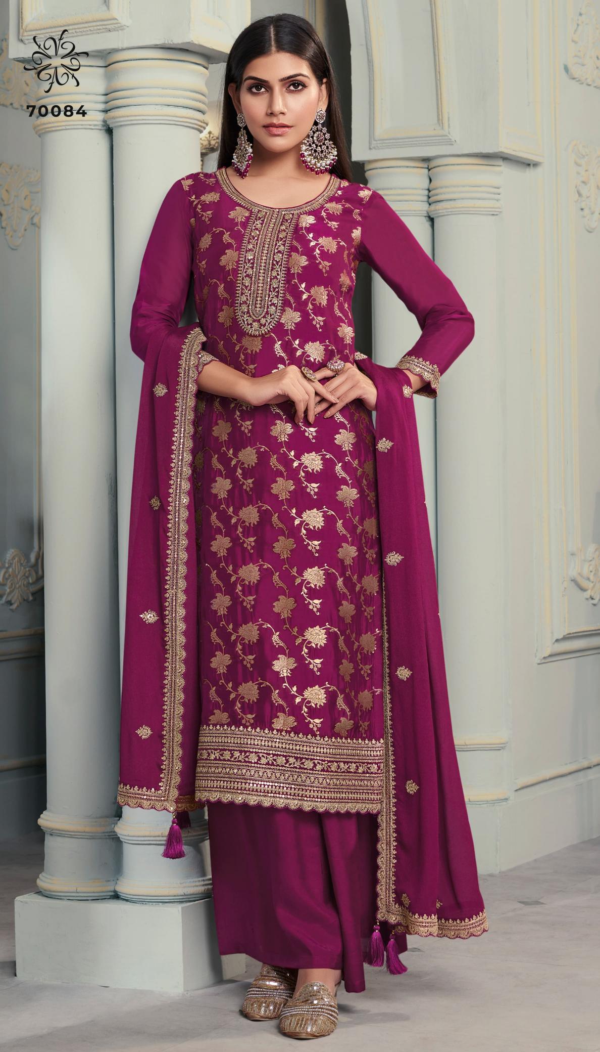 Vinay kuleesh Silky Vol 2 Emboridery Dress Material Wholesale Catalog