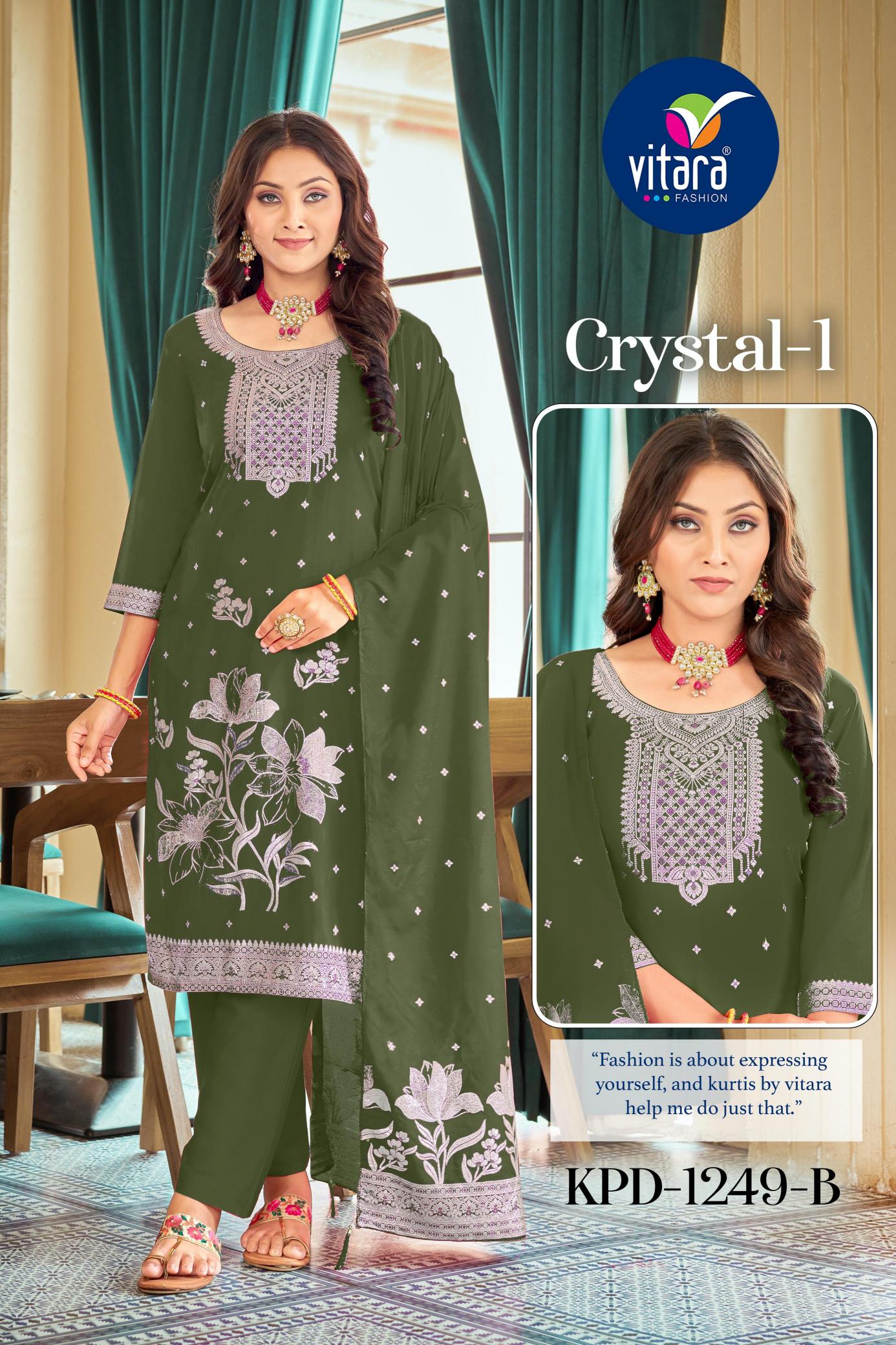Vitara crystal Vol 1 Wholesale Designer Kurtis in India