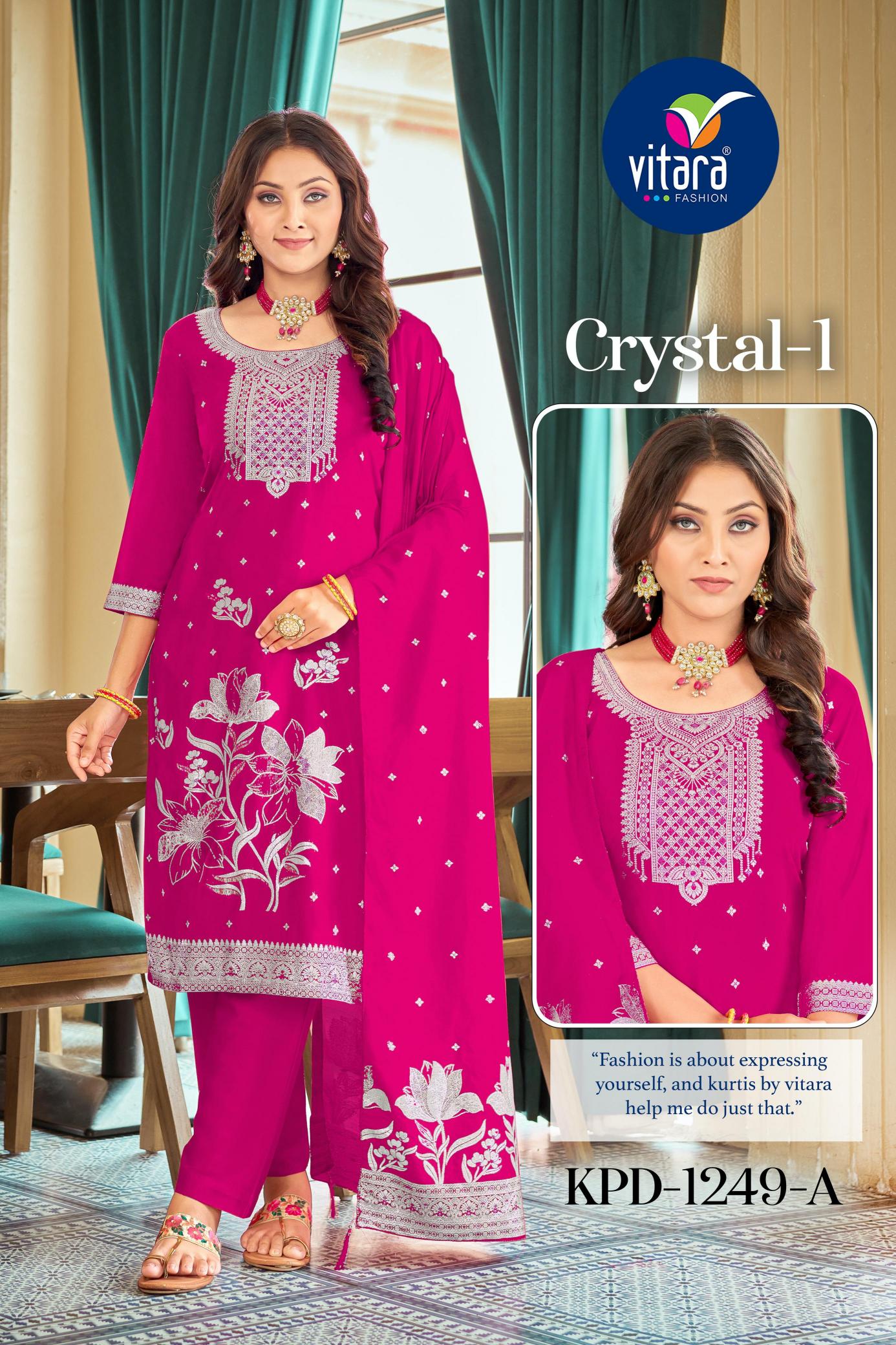 Vitara crystal Vol 1 Wholesale Designer Kurtis in India
