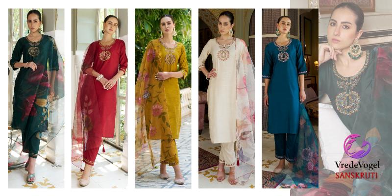 VredeVogel SanSkruti Latest Cotton Kurtis Online Shopping India