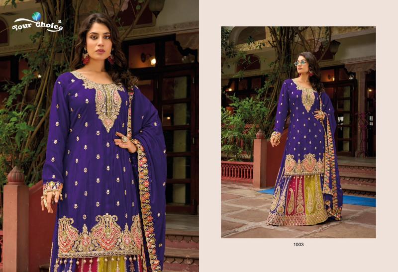Your choice Ethnic Heavy Chinon Salwar Kameez Wholesale Catalog